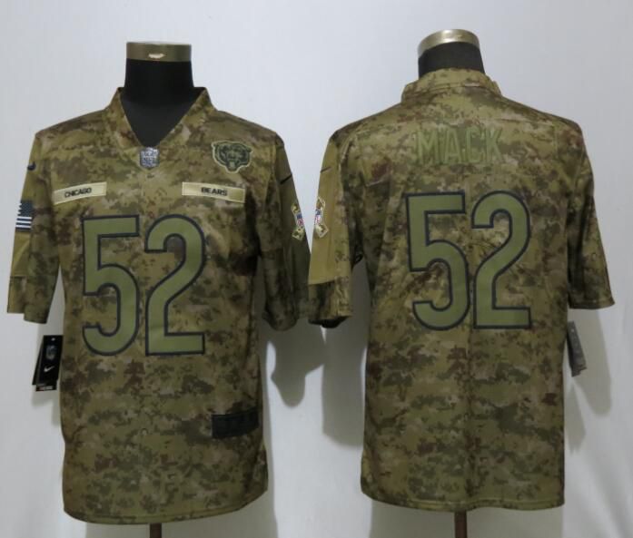 Men Chicago Bears #52 Mack Nike Camo Salute to Service Limited NFL Jerseys